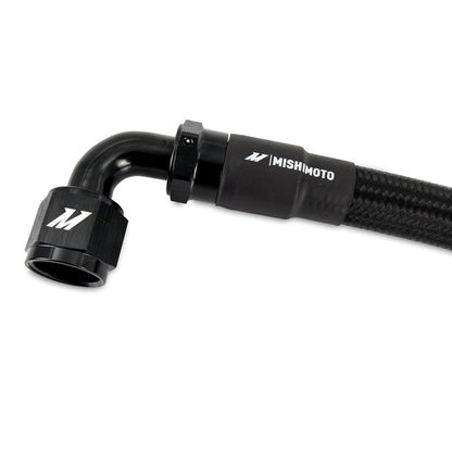 Mishimoto 4Ft Stainless Steel Braided Hose w/ 10AN Straight/90 Fittings Black Universal | MMSBH-10-4BK - JDMuscleRadiator HosesmisMMSBH-10-4BK