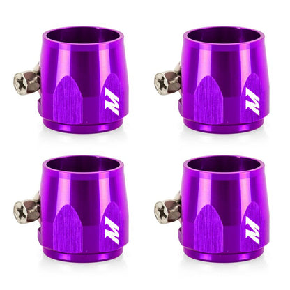 Mishimoto Aluminum 12AN Hex Finishers Purple Universal | MMHXF-12-4-PR - JDMuscleUniversal Hose ClampsmisMMHXF-12-4-PR