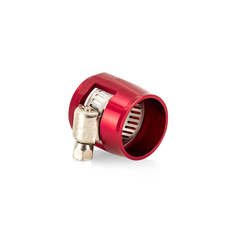 Mishimoto Aluminum 12AN Hex Finishers Red Universal | MMHXF-12-4-RD - JDMuscleUniversal Hose ClampsmisMMHXF-12-4-RD
