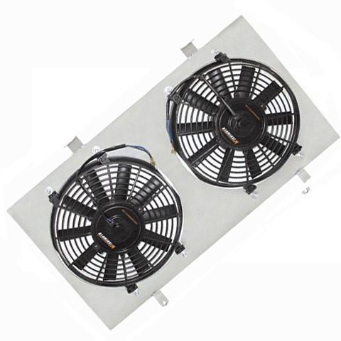 Mishimoto Aluminum Fan Shroud Kit Mitsubishi EVO X 2008-2015-MMFS-EVO-10-Radiator Fans-Mishimoto-JDMuscle