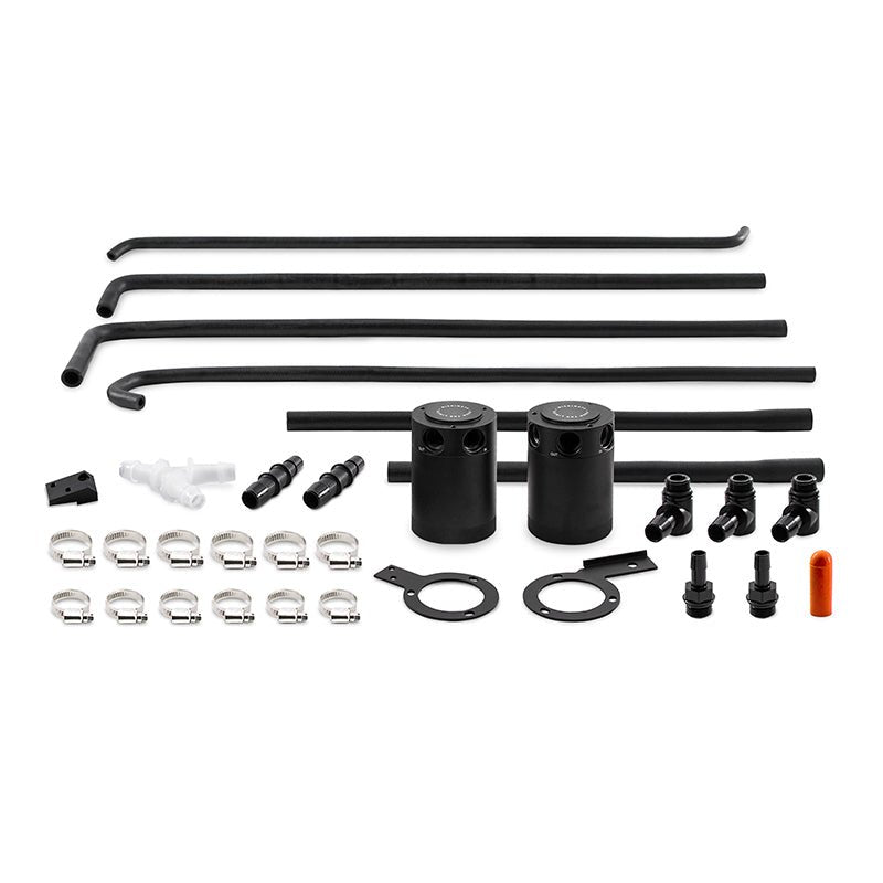 Mishimoto Baffled Oil Catch Can Kit - Black Fits WRX 2008-2014 | MMBCC-WRX-08SBE - JDMuscleCatch CanmisMMBCC-WRX-08SBE