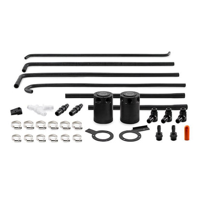 Mishimoto Baffled Oil Catch Can Kit - Black Fits WRX 2008-2014 | MMBCC-WRX-08SBE - JDMuscleCatch CanmisMMBCC-WRX-08SBE