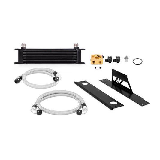 Mishimoto Black Thermostatic Oil Cooler Kit 2002-2005 Subaru WRX / STi-MMOC-WRX-01TBK-Fluid Coolers-Mishimoto-JDMuscle