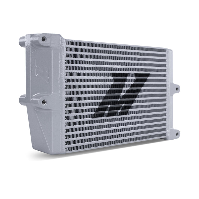 Mishimoto Heavy-Duty Oil Cooler 10" Opposite-Side Outlets Silver Universal | MMOC-OO-10SL - JDMuscleFluid CoolersmisMMOC-OO-10SL