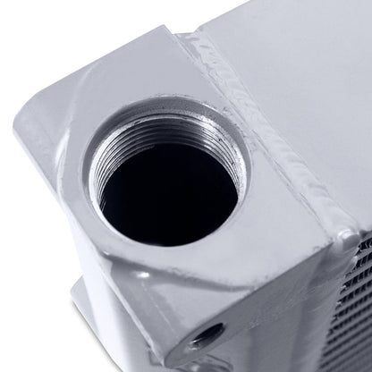 Mishimoto Heavy-Duty Oil Cooler 10" Same-Side Outlets Silver Universal | MMOC-SSO-10SL - JDMuscleFluid CoolersmisMMOC-SSO-10SL