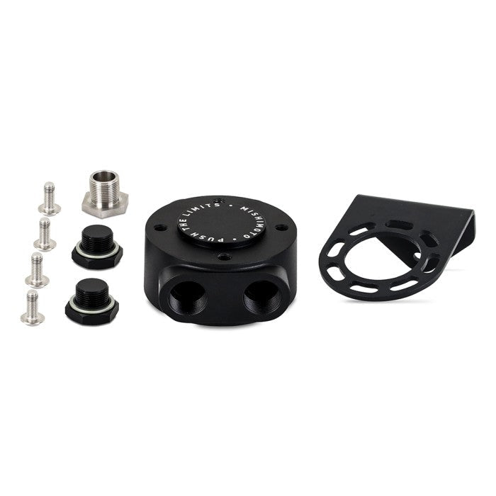 Mishimoto M20 x 1.5 Remote Oil Filter Mount Black Universal | MMOC-RFH-M20BK - JDMuscleOil Feed Lines and FittingsmisMMOC-RFH-M20BK