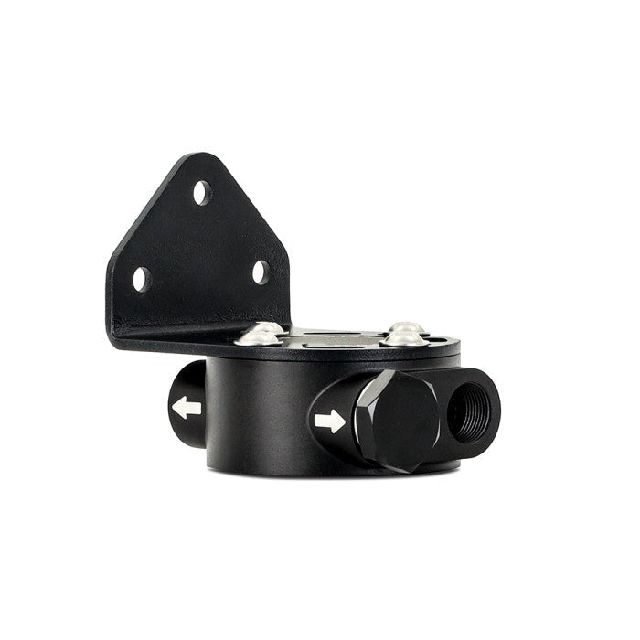 Mishimoto M20 x 1.5 Remote Oil Filter Mount Black Universal | MMOC-RFH-M20BK - JDMuscleOil Feed Lines and FittingsmisMMOC-RFH-M20BK