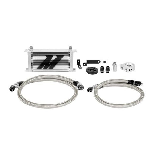 Mishimoto Silver Oil Cooler Kit 2008-2014 Subaru WRX-MMOC-WRX-08-Fluid Coolers-Mishimoto-JDMuscle