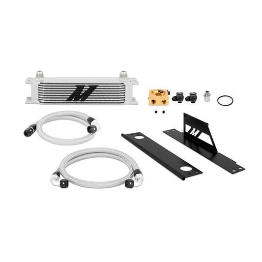 Mishimoto Silver Thermostatic Oil Cooler Kit 2002-2005 Subaru WRX / STi-MMOC-WRX-01T-Fluid Coolers-Mishimoto-JDMuscle