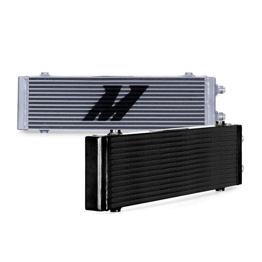 Mishimoto Small Bar and Plate Dual Pass Oil Cooler - Universal-MMOC-DP-SBK-Fluid Coolers-Mishimoto-Black-JDMuscle