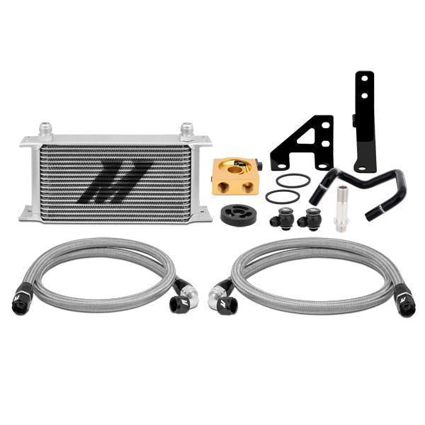 Mishimoto Thermostatic Oil Cooler Kit Silver Subaru WRX 2015-2019-MMOC-WRX-15T-Fluid Coolers-Mishimoto-JDMuscle
