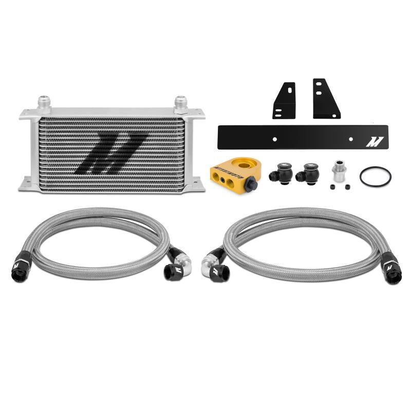 Mishimoto Thermostatic Oil Cooler Nissan 370Z 2009-2016 / Infiniti G37 Coupe 2008-2013-MMOC-370Z-09T-Fluid Coolers-Mishimoto-Silver-JDMuscle