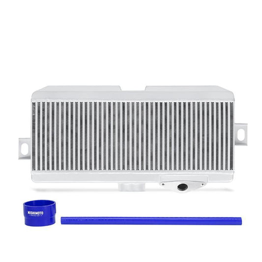 Mishimoto Top Mount Intercooler Silver + Blue Hoses Subaru STI 2008-2019-MMTMIC-STI-08SLBL-Intercoolers-Mishimoto-JDMuscle