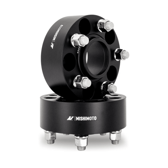 Mishimoto Wheel Spacers - 5X114.3 / 70.5 / 20 / M14 - Black | 001 - 200BK - JDMuscleWheel Spacers and AdaptersmisMMWS-001-200BK