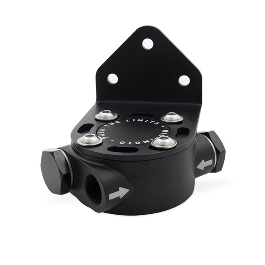 Mishimoto M22 x 1.5 Remote Oil Filter Mount Black Universal | MMOC-RFH-M22BK