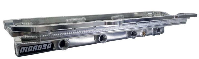 Moroso 12 AN Fittings Aluminum Dry Sump Oil Pan Toyota Supra 2JZ - GE 1993 - 1998 | 20939 - JDMuscleOil Pansmor20939