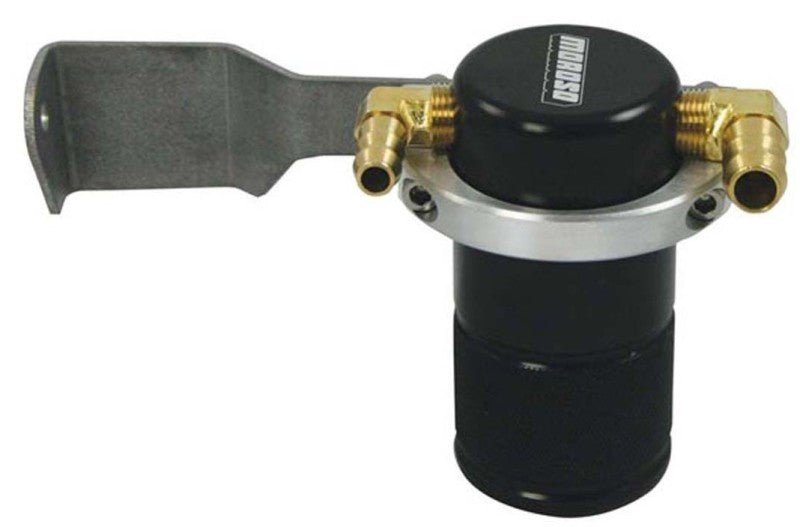 Moroso Air/Oil Separator Catch Can Small Body Billet Aluminum Black Finish Toyota Tundra 2007 - 2014 | 85651 - JDMuscleAir Oil Separatorsmor85651