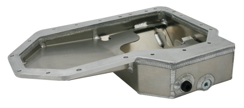 Moroso Road Race Baffled Extra Capacity Aluminum Oil Pan w/Factory AC Mitsubishi Evo 10 2008 - Up | 20969 - JDMuscleOil Pansmor20969