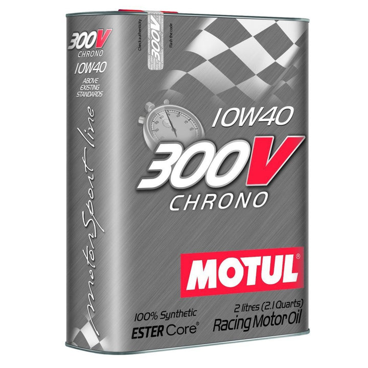 Motul 2L Synthetic-ester Racing Oil 300V CHRONO 10W40 - Universal