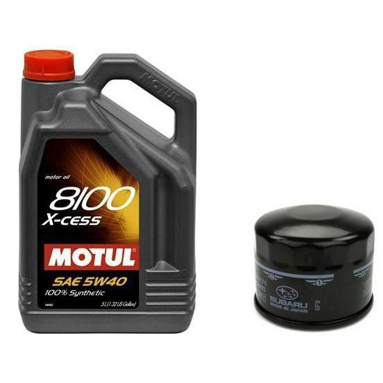 Motul 8100 5W40 X-Cess Oil Change Kit Subaru WRX 2015-2019-109776-109774-15208AA170-Fluid Kits-Motul-JDMuscle