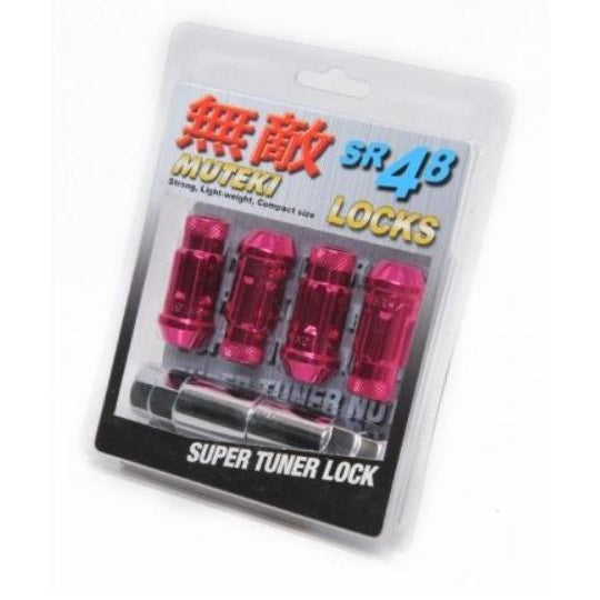 Muteki SR48 Open End Locking Lug Nut 12x1.25 48mm Set of 4