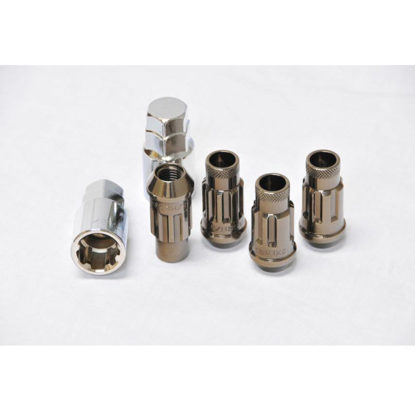 Muteki SR48 Open End Locking Lug Nut 12x1.25 48mm Set of 4 - Universal (32901U)-wm32901T-32901T-Lug Nuts-Muteki-Titanium-JDMuscle