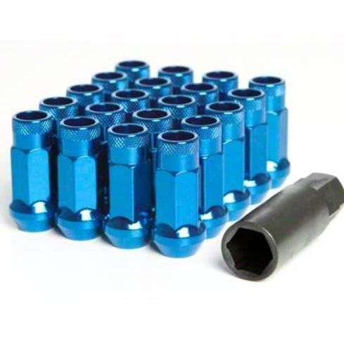 Muteki SR48 Open-Ended Lug Nuts 12x1.25mm - Universal (32905U)-wm32905U-32905U-Lug Nuts-Muteki-Blue-JDMuscle
