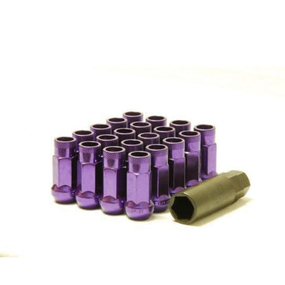 Muteki SR48 Open-Ended Lug Nuts 12x1.25mm - Universal (32905U)-wm32905L-32905L-Lug Nuts-Muteki-Purple-JDMuscle