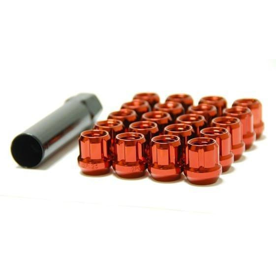 Muteki Super Tuner Open-Ended Lug Nuts 12x1.25mm - Universal (31885C)-wm31885R-31885R-Lug Nuts-Muteki-Red-JDMuscle