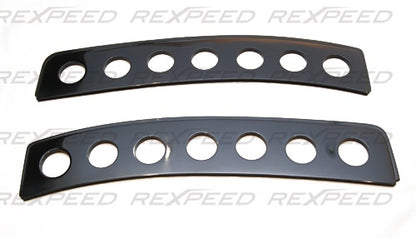 Rexpeed Black Rear Window Vent Mitsubishi EVO 7-9 2001-2007 | R104A