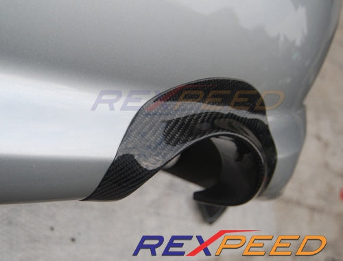 Rexpeed Carbon Exhaust Shield USDM Bumper Mitsubishi Evolution 8/9 2003-2006 | R115