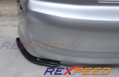 Rexpeed Carbon Fiber Rear Bumper Extension USDM Mitsubishi EVO 8-9 2003-2007 | R114