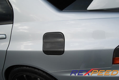 Rexpeed Carbon Fiber Fuel Cap Cover Mitsubishi EVO 7-9 2001-2007 | R43