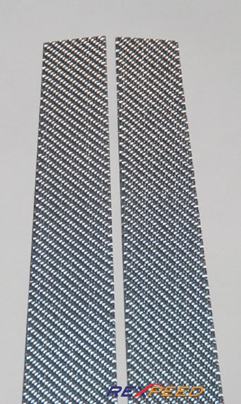 Rexpeed Silver Carbon Fiber Pillar Trim Mitsubishi EVO VIII/IX 2003-2007 | R36