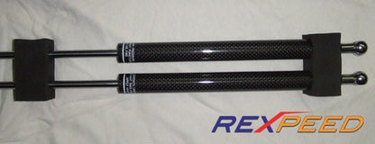 Rexpeed Carbon Fiber Hood Dampers Mitsubishi EVO 7-9 2001-2007 | R50