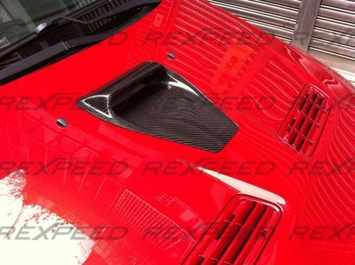 Rexpeed CW-Style Carbon Fiber Hood Scoop Mitsubishi EVO X 2008-2015 | R132C