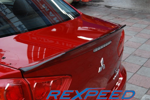 Rexpeed Duckbill Trunk Spoiler Carbon Strip Mitsubishi Evo X 2008-2015 | R171