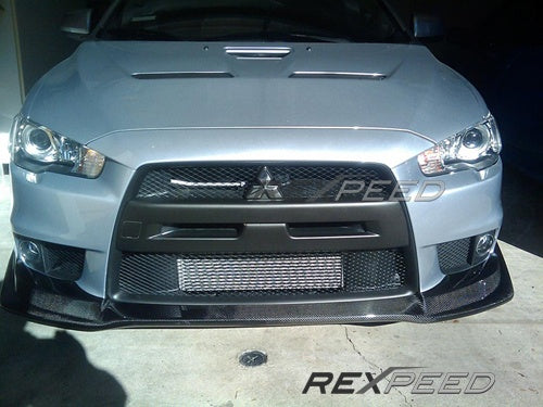 Rexpeed V-Style Carbon Splitter Mitsubishi EVO X 2008-2015 | R109