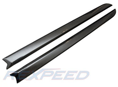 Rexpeed Dry Carbon Door Trim Overlays Mitsubishi Evo X 2008-2010 | R190