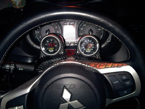 Rexpeed Steering Wheel Carbon Double Pod Mitsubishi Evo X 2008-2015 | R149A