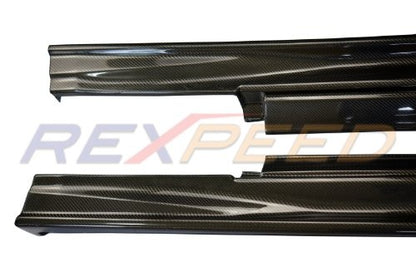 Rexpeed V2 Carbon Fiber Side Skirt Extension Nissan GT-R R35 2009-2021 | N54