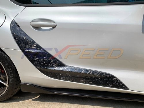 Rexpeed 2020+ Supra V1 Forged Carbon Side Door Garnish (Matte) | TS08FCM