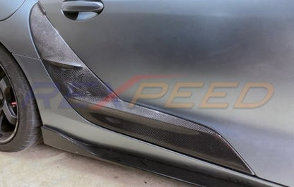 Rexpeed 2020+ Supra V1 Carbon Fiber Side Door Garnish (Gloss) | TS08