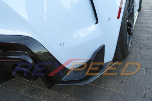 Rexspeed  2020+ Supra GR V2 Carbon Fiber Rear Bumper Side Spats | TS11