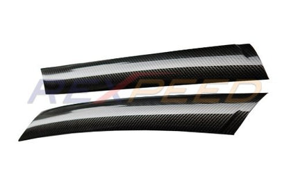 Rexpeed 2020+ Supra GR Dry Carbon Exterior A Pillar Cover | TS31 / TS31M