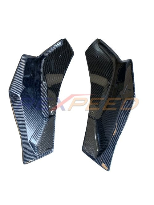 Rexpeed  2020+ Supra GR V3 Carbon Fiber Rear Bumper Side Spats | TS25 / TS25M