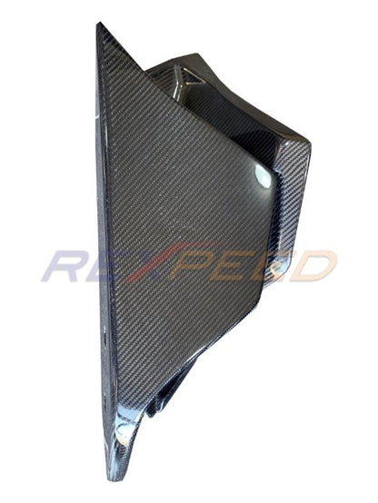 Rexpeed  2020+ Supra GR V3 Carbon Fiber Rear Bumper Side Spats | TS25 / TS25M