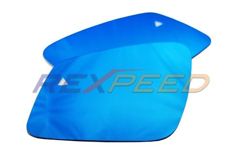 Rexpeed 2020+ Supra GR Polarized Blue Mirrors w/ Heated Anti Fog & Blind Spot Monitoring | TS04