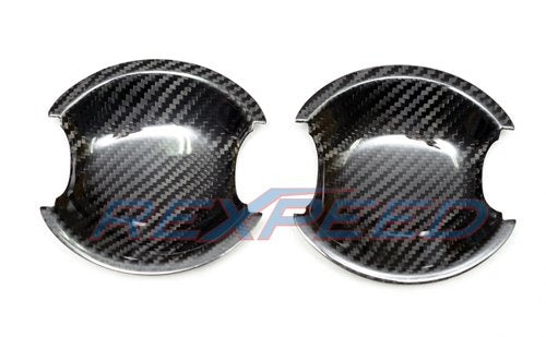 Rexpeed 13-22+ GR86/BRZ Carbon Fiber Door Handle Base Cover | FR09