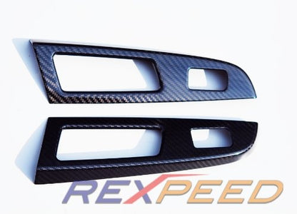 Rexpeed OE Style Dry Carbon Window Switch Panel Cover Trim Subaru 2014-17 WRX / 2014-2017 STi | G57